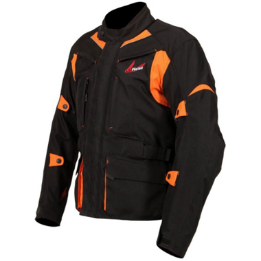 Weise Pioneer Textile Motorcycle Jacket Black Orange