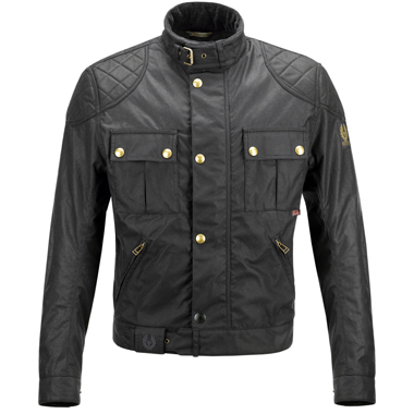 Belstaff Brooklands Waxed Cotton Motorcycle Jacket Black