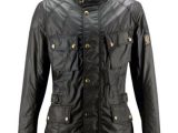 Belstaff Crosby Waxed Cotton Motorcycle Jacket Black