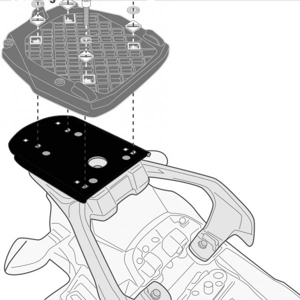 Givi SR3116 Rear Carrier Suzuki V Strom 250 2017 on