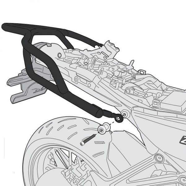 Givi SR4124 Rear Carrier Kawasaki Z900 RS 2018 on - Image 2