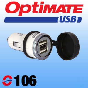 O106 Optimate Cigarette Plug to USB Charger