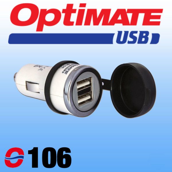 O106 Optimate Cigarette Plug to USB Charger