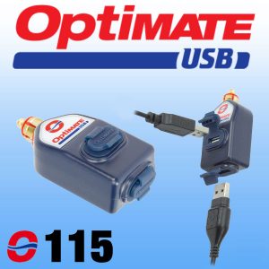O115 Optimate Straight DIN to Dual USB Charger
