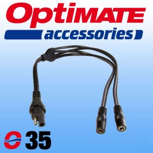 O35 Optimate Y Splitter to 2 DC Sockets
