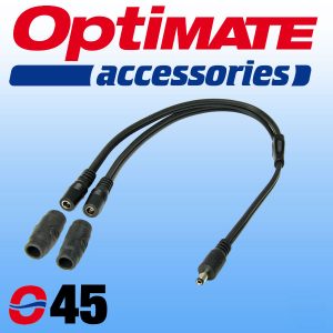 O45 Optimate DC Y Splitter to 2 DC Sockets