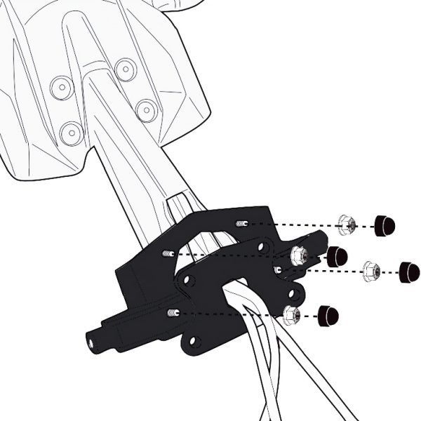 Givi 2139KIT Top Box Bridging Kit Yamaha Tracer 900 2018 on