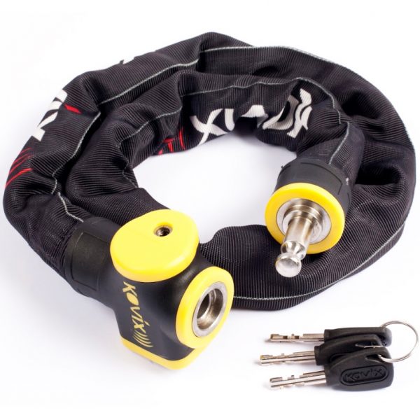 Kovix 10mm Alarmed Motorcycle Chain and Lock 1200mm - Image 2