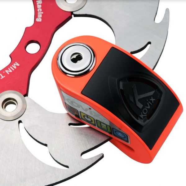 Kovix 6mm Motorcycle Alarm Disc Lock Fluo Orange - Image 3