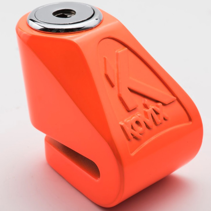 Kovix 6mm Mini Motorcycle Disc Lock Fluo Orange - Image 3