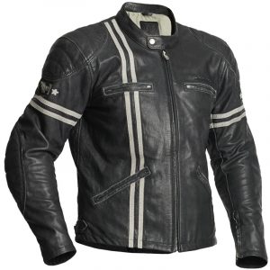 Halvarssons Dresden Leather Motorcycle Jacket Black