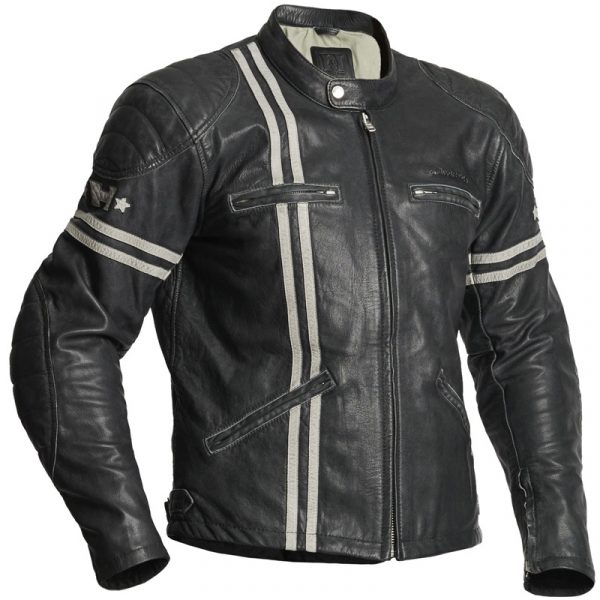 Halvarssons Dresden Leather Motorcycle Jacket Black