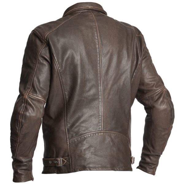 Halvarssons Trenton Leather Motorcycle Jacket Brown - Image 2