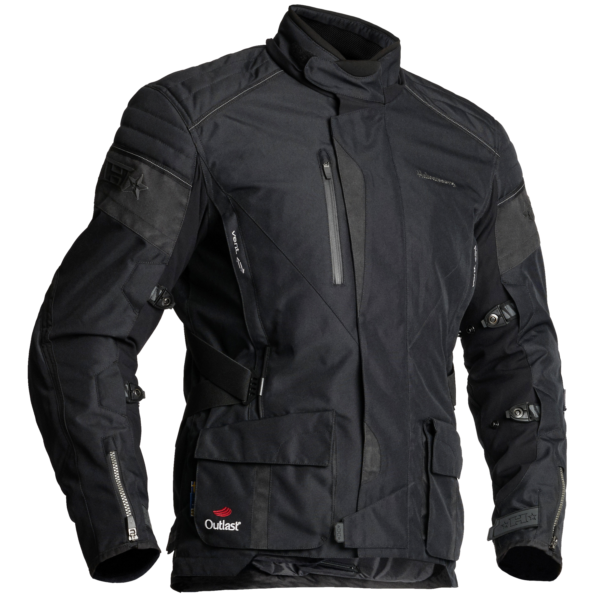 Halvarssons Wien Textile Motorcycle Jacket Black