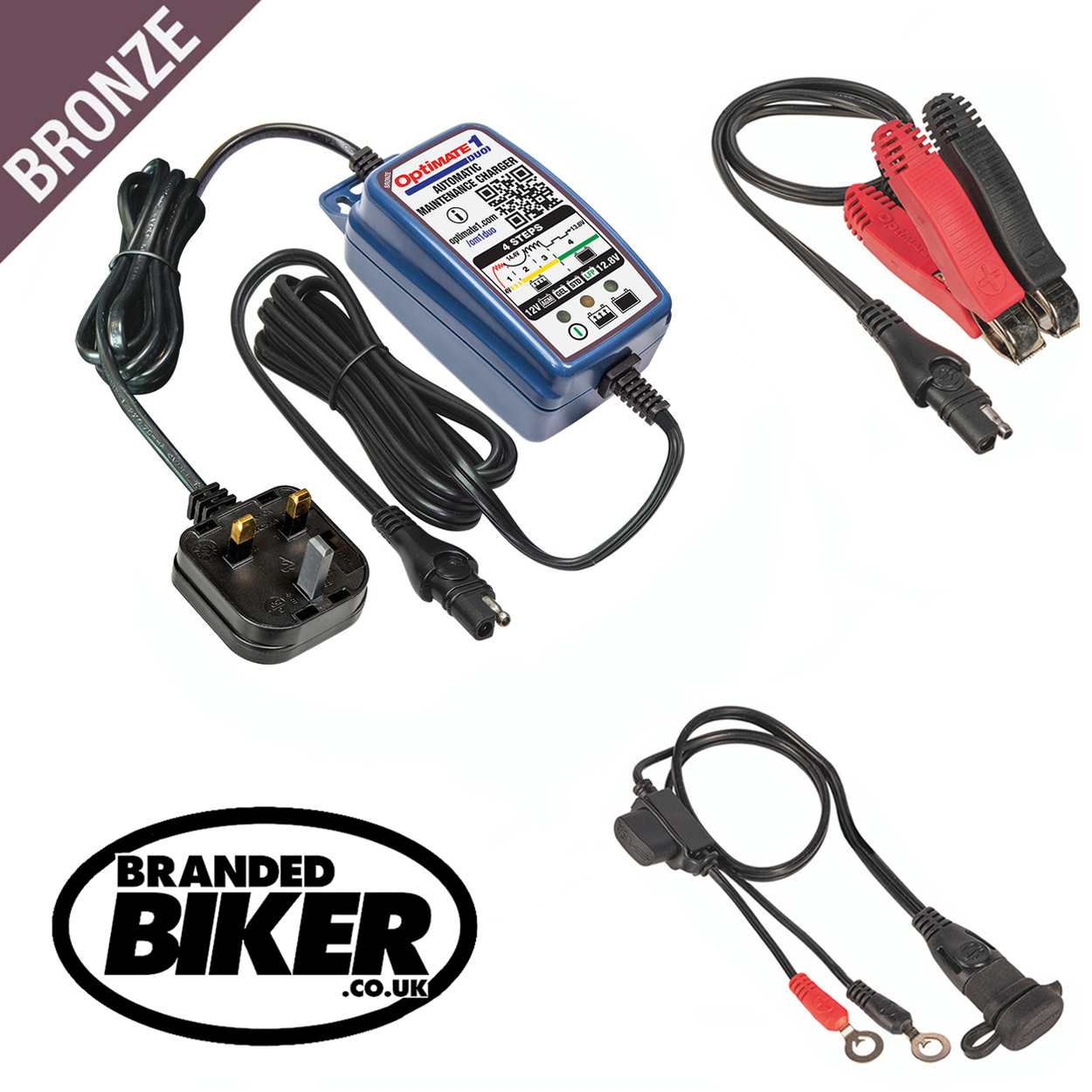 Optimate 1 Duo Motorcycle Battery Charger