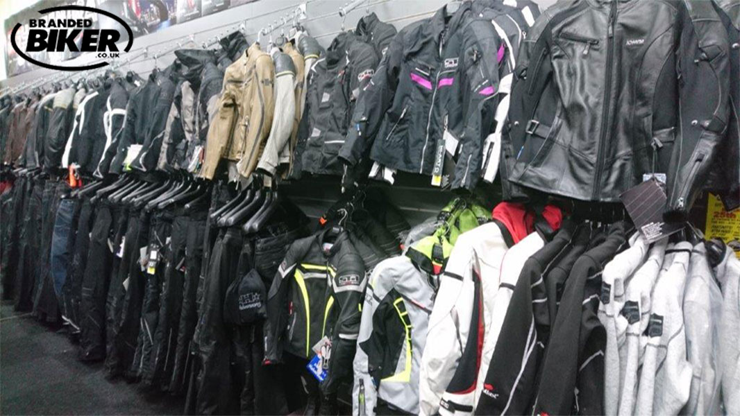 Biker deals clothing store