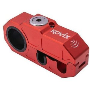 Kovix Alarmed Front Brake Lever Lock Red