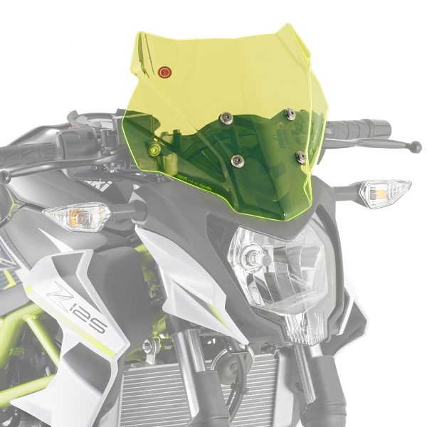 Givi 4125GR Motorcycle Screen Kawasaki Z125 2019 on Green