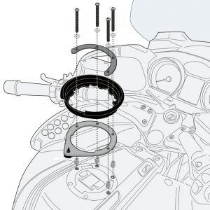 Givi BF47 Tanklock Fitting BMW R1200RT 2005 to 2013