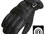 Lindstrands Lauder Leather Motorcycle Gloves Black
