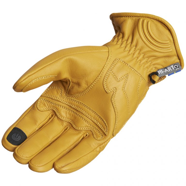 Lindstrands Lauder Leather Motorcycle Gloves Tan