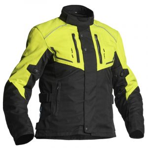 Lindstrands Halden Textile Motorcycle Jacket Black Yellow