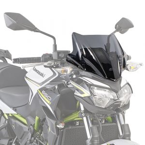 Givi 4128S Motorcycle Screen Kawasaki Z650 2020 on Smoke