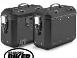 Givi DLMK36BPACK2 Trekker Dolomiti Black Monokey Case Pair