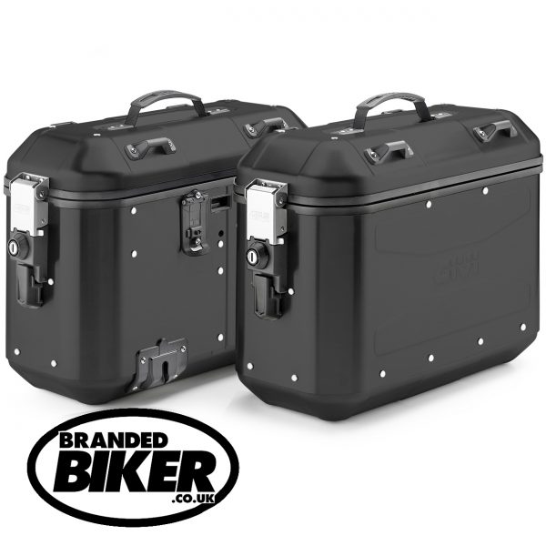 Givi DLMK36BPACK2 Trekker Dolomiti Black Line Monokey Case Pair