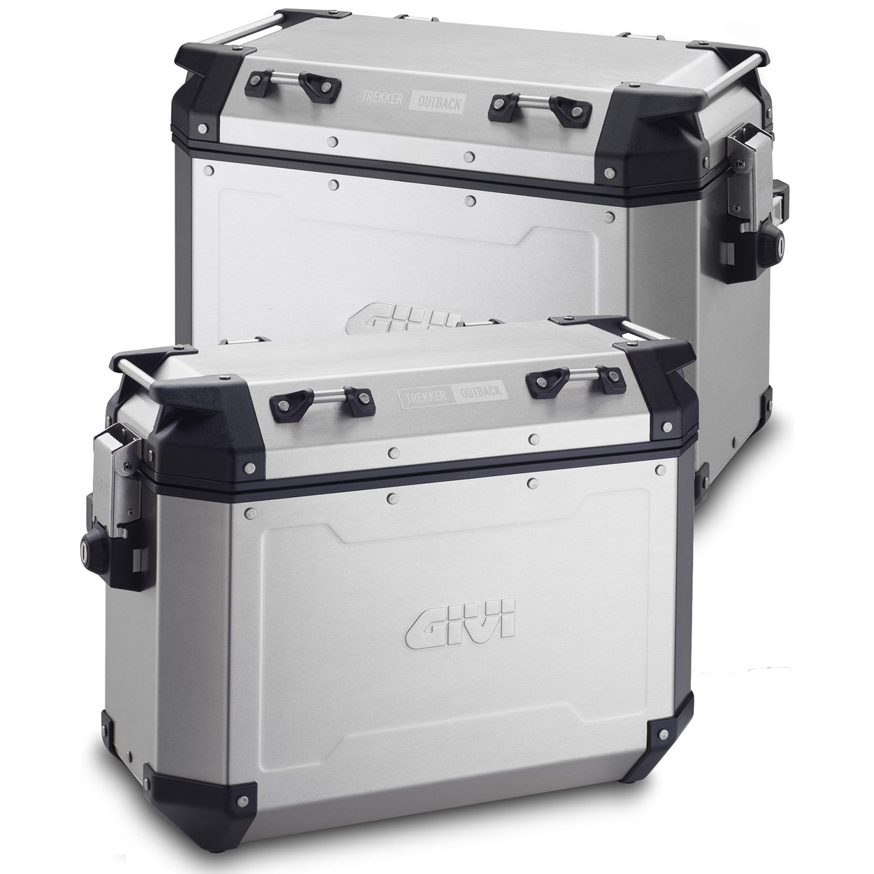 Givi Trekker Outback Panniers Pair Aluminium 48L 37R