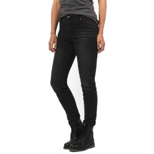 John Doe Betty High Black XTM Ladies Regular Leg Motorcycle Jeans