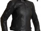 Halvarssons Risberg Ladies Waterproof Leather Motorcycle Jacket
