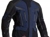 Halvarssons Mora Textile Motorcycle Jacket Black Blue