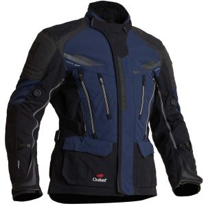 Halvarssons Mora Textile Motorcycle Jacket Black Blue