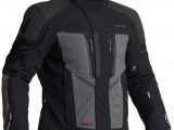 Halvarssons Vansbro Laminated Motorcycle Jacket Black Grey