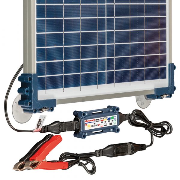 Optimate Solar Panel Battery Charger 20W with Travel Kit
