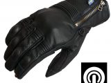 Halvarssons Hofors Leather Motorcycle Gloves Black