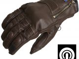 Halvarssons Hofors Leather Motorcycle Gloves Brown
