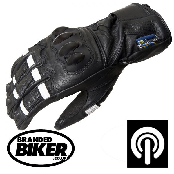 Lindstrands Backa Waterproof Leather Motorcycle Gloves