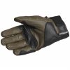 Lindstrands Holarna Short Leather Motorcycle Gloves Black Green