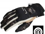 Lindstrands Nyhusen Short Textile Motorcycle Gloves Black Khaki