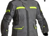 Lindstrands Granberg Lady Laminated Motorcycle Jacket Grey Yellow