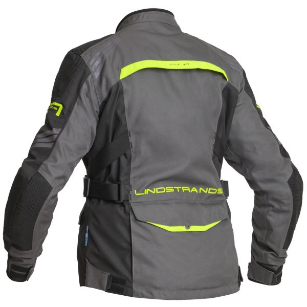 Lindstrands Granberg Lady Laminated Motorcycle Jacket Grey Yellow