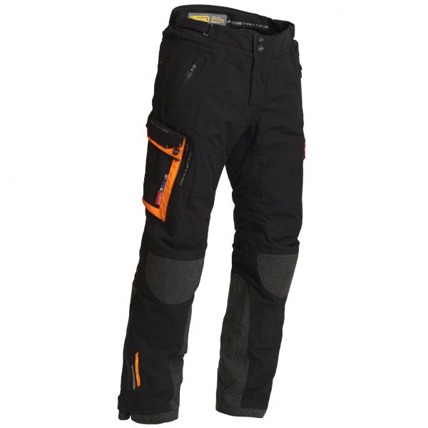 Lindstrands Sunne Pants Laminate Motorcycle Trousers Black Orange
