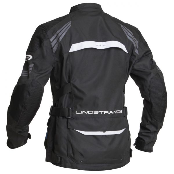 Lindstrands Transtrand Laminated Motorcycle Jacket Black White