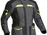 Lindstrands Transtrand Laminated Motorcycle Jacket Grey Yellow