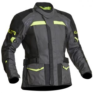 Lindstrands Transtrand Laminated Motorcycle Jacket Grey Yellow