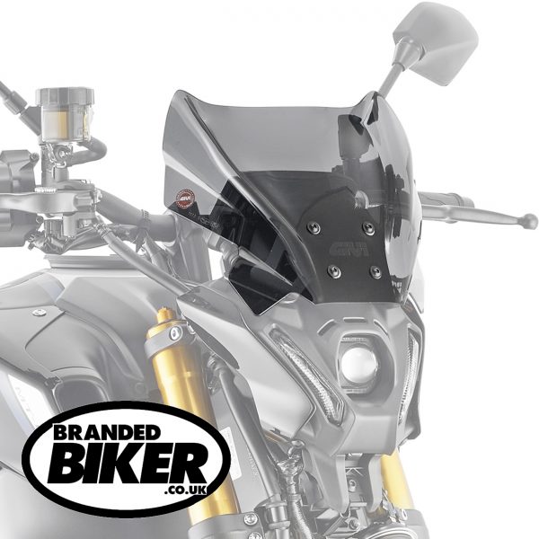 Givi 1173S Motorcycle Screen Yamaha MT07 2021 on Smoke