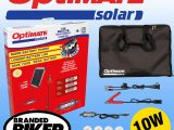 Optimate Solar Panel Battery Charger 10W with Travel Kit