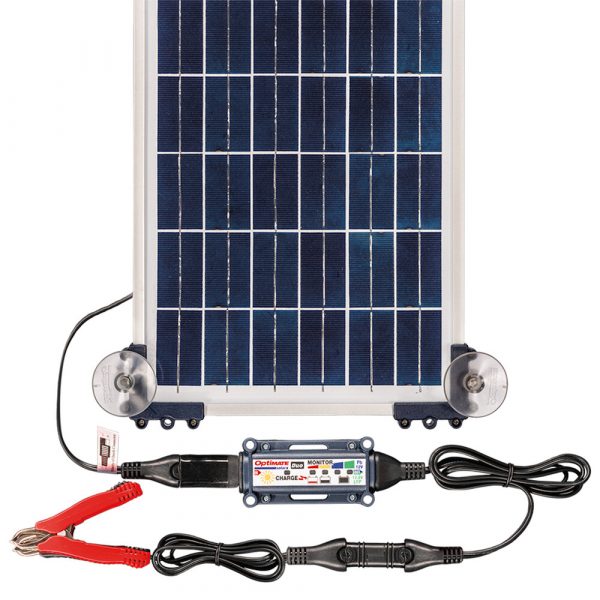 Optimate Solar Panel Battery Charger 10W with Travel Kit